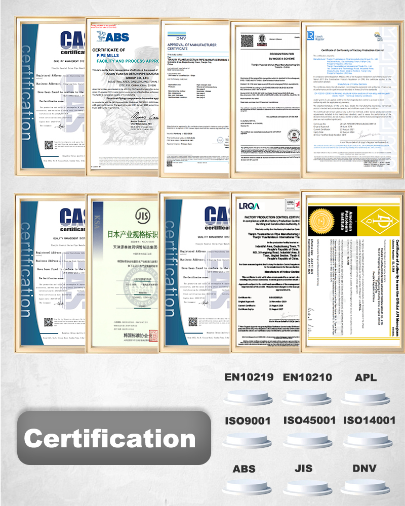 iso9001 iso 14001 en10219 api เอบีเอส jis dnv